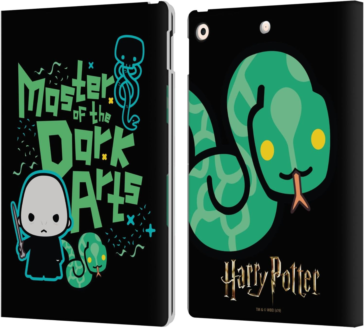 Harry Potter Voldemort Deathly Hallows Leather Wallet Case for iPad