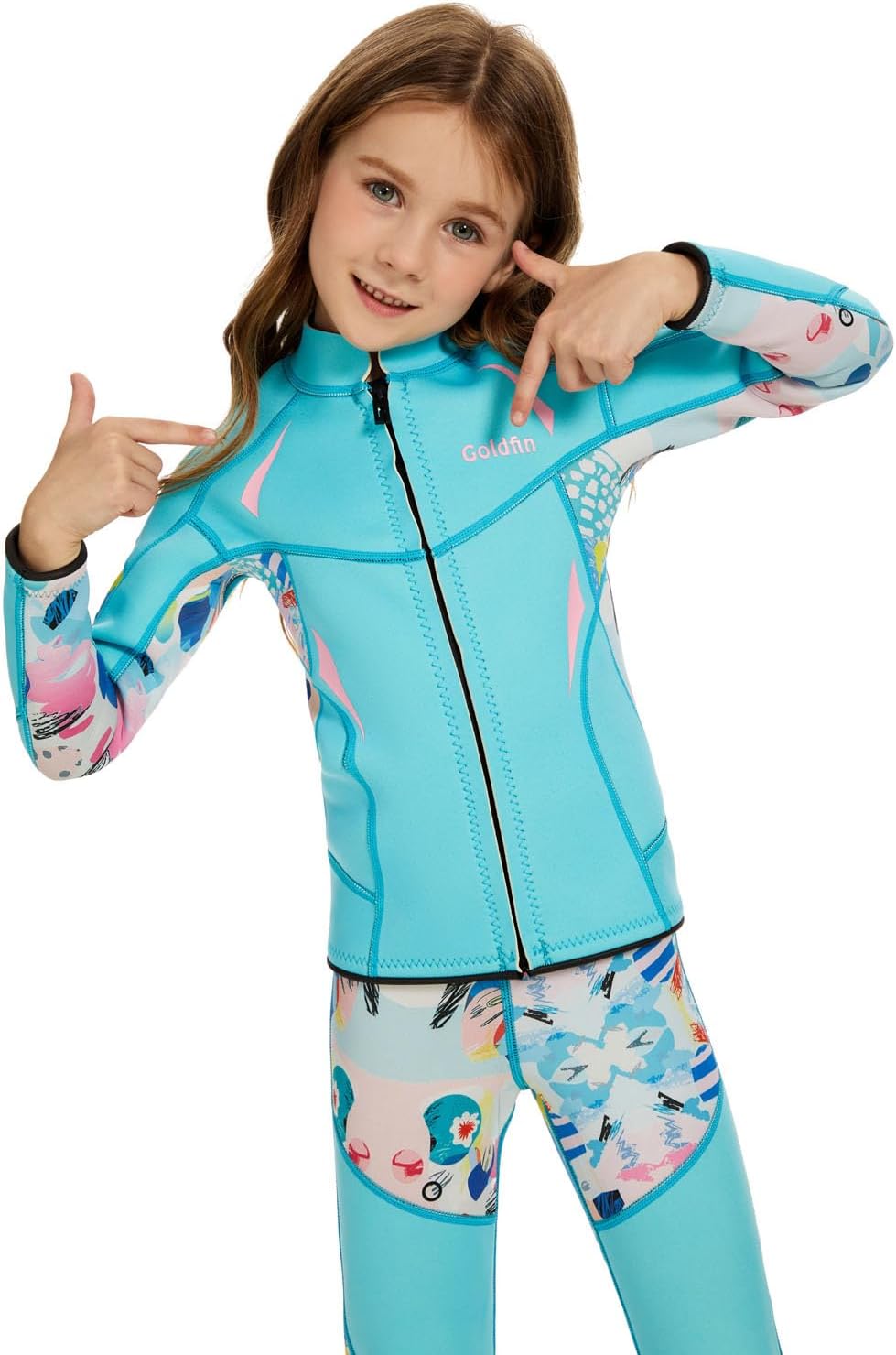 GoldFin Kids Wetsuit Jackets for Water Sports and Diving Fun