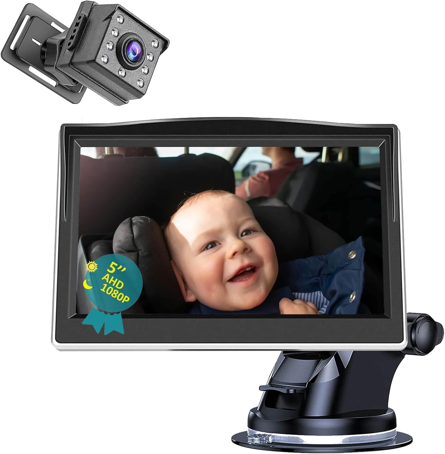 HD Baby Car Camera - Night Vision, 150 Wide View