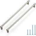 12-3/5 in Brushed Nickel Cabinet Handles 5 Pack - Modern Drawer Pulls