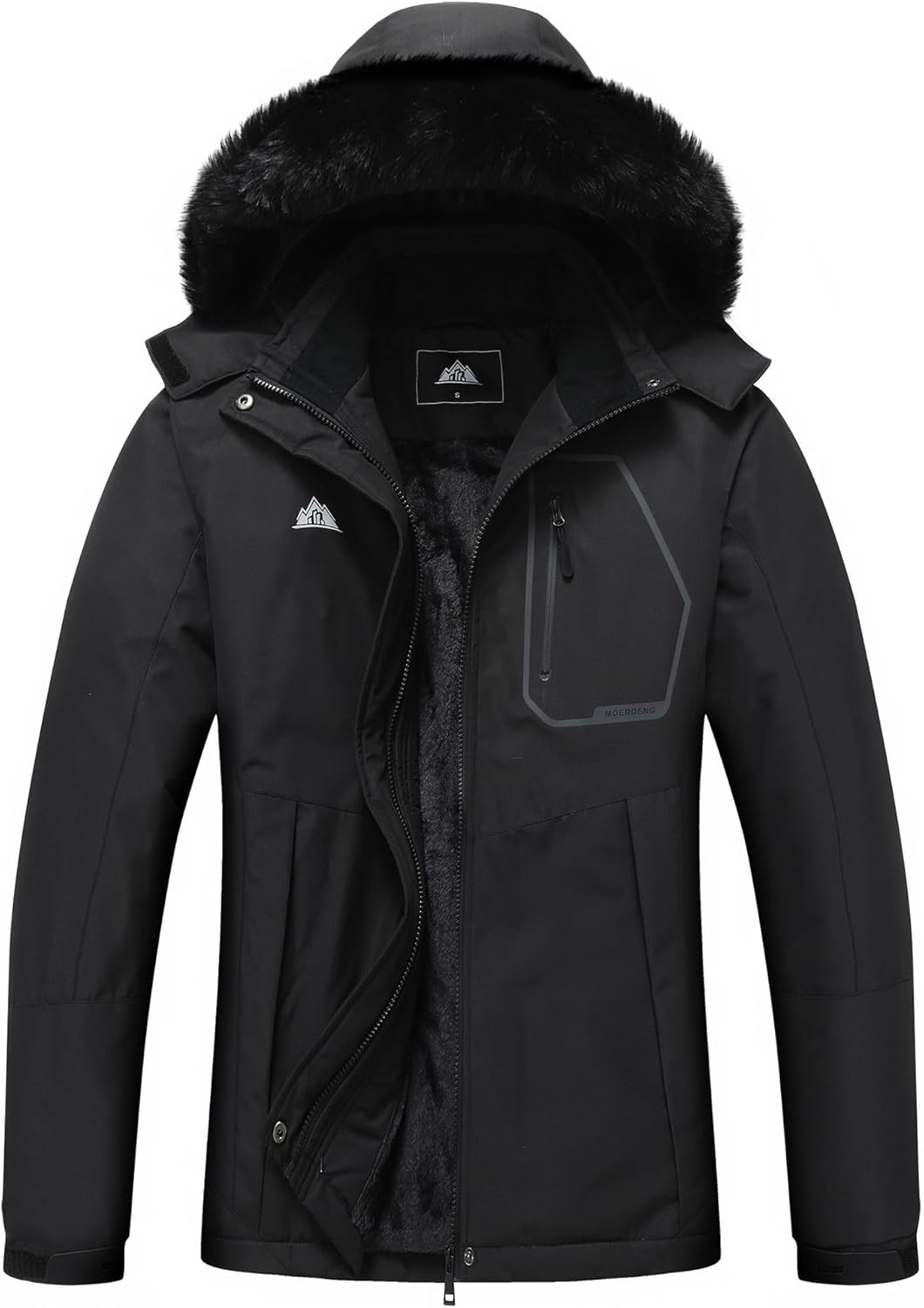 MOERDENG Women's Insulated Snow Ski Jacket for Winter Fun