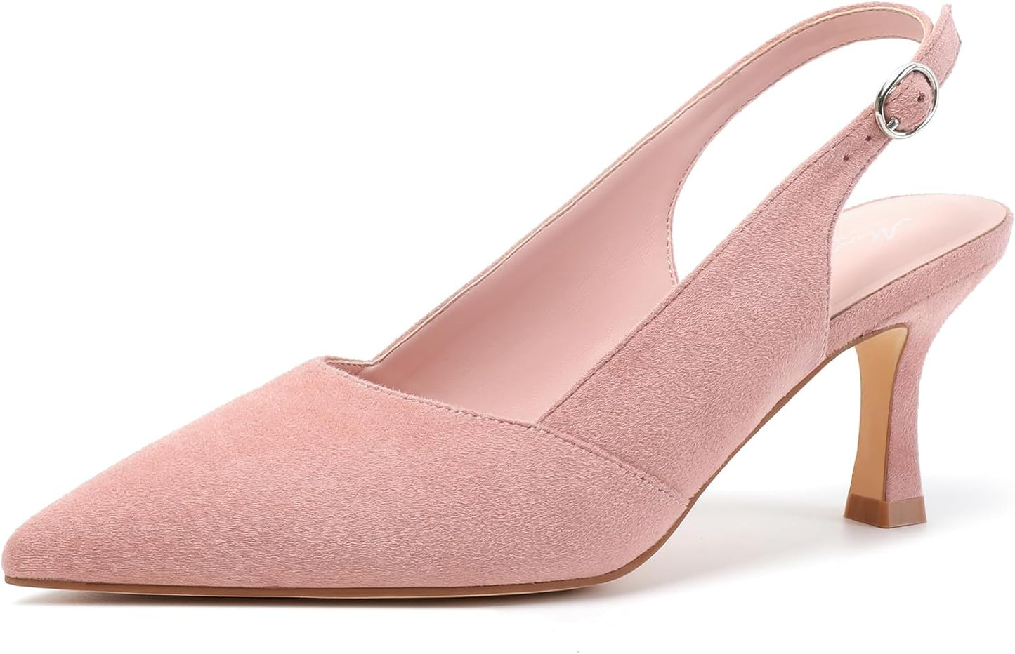 Mostrin Kitten Heels for Women: Chic Slingback Pointed Pumps