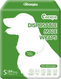 COCOYO Disposable Male Dog Wraps Small Size - Super Absorbent Fit