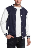 Men's Fashion Varsity Jacket Slim Fit Cotton Letterman - Casual