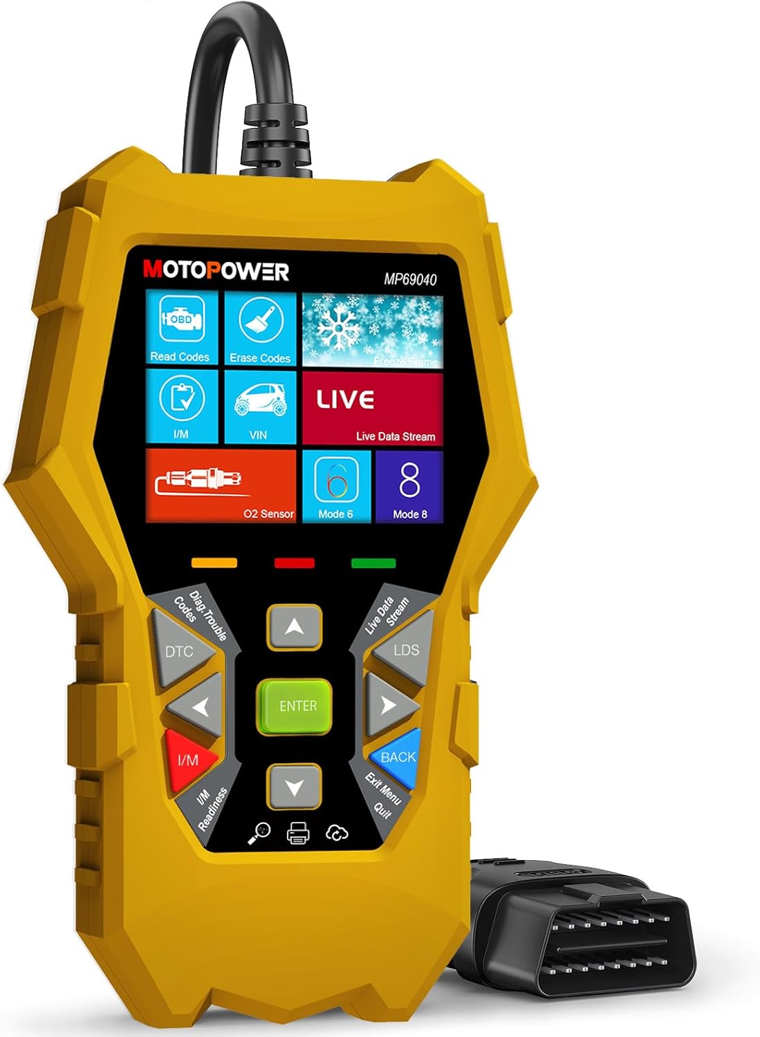 MOTOPOWER MP69040 OBD2 Scanner for Engine Fault Code Reading