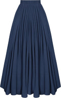Scarlet Darkness Women Casual Maxi Skirt Flowy Bohemian - Timeless it