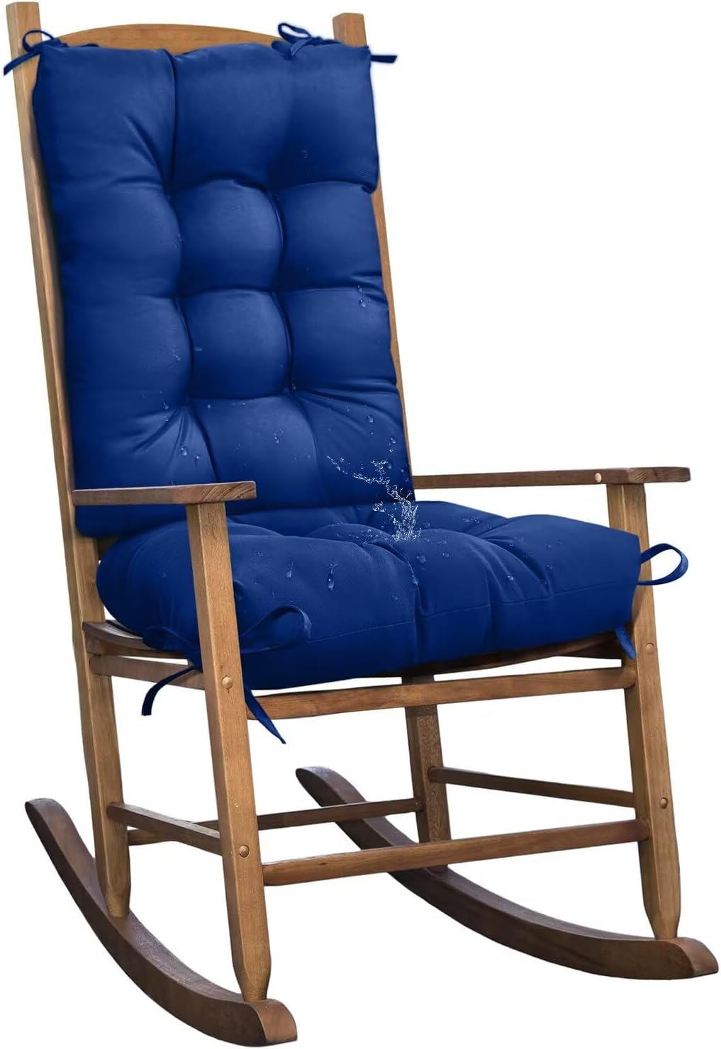 Outdoor Chair Cushion Set for Rocking Chairs - Dark Blue Comfort