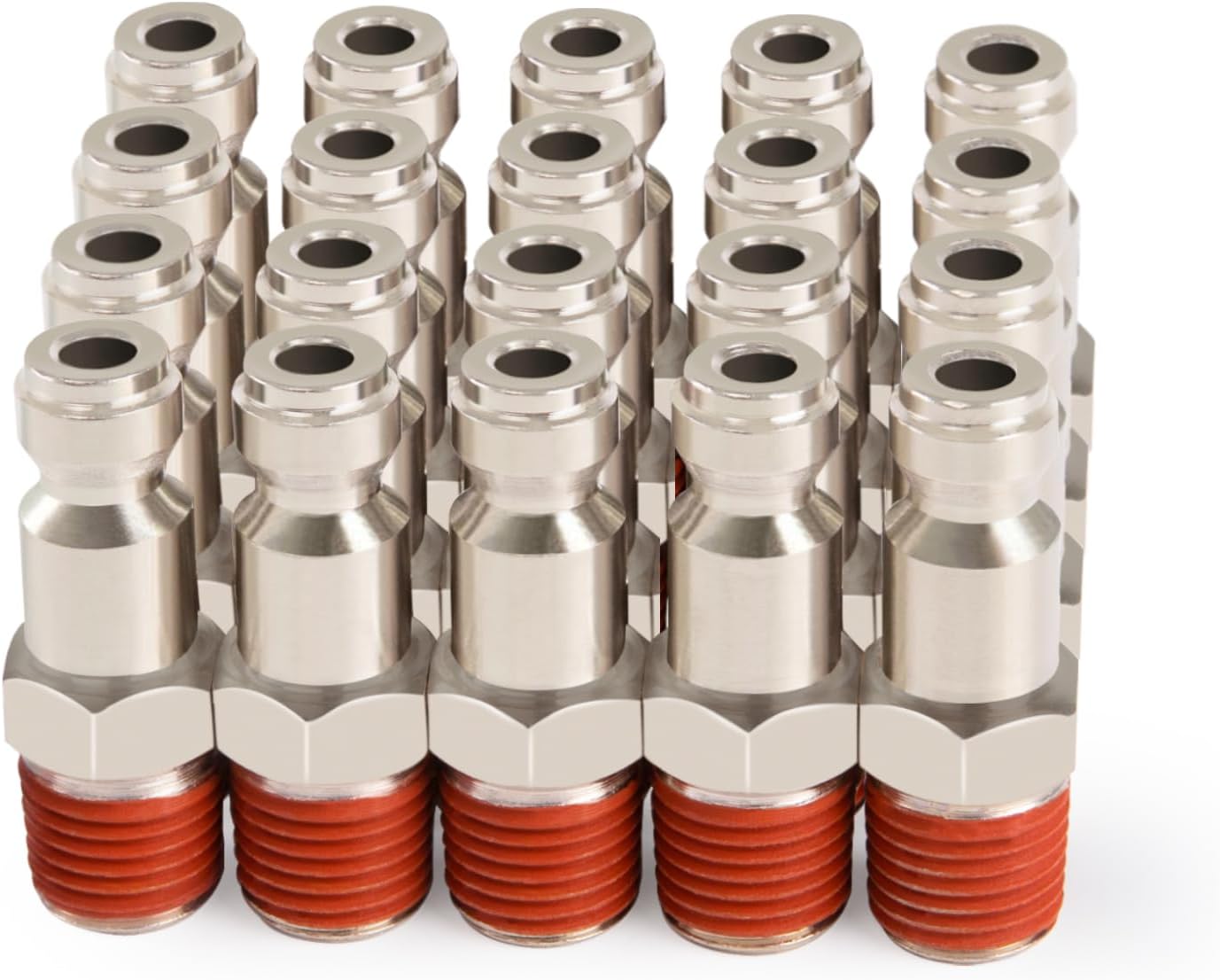 20-Pack T-Style Air Plugs for Fast Air Compressor Setup