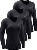 NELEUS Women's Compression Long Sleeve T Shirt - Second Skin Fit