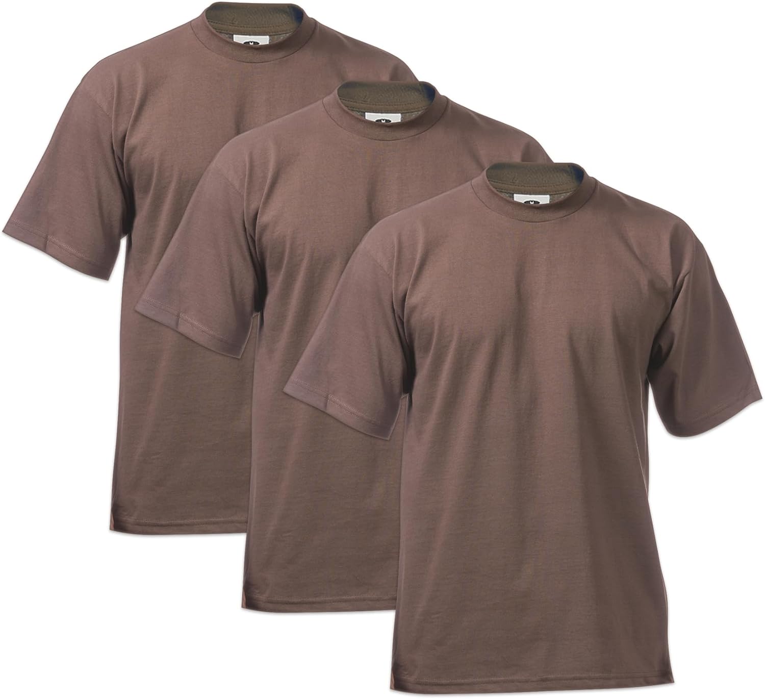 Pro Club Men's Heavyweight Cotton Short Sleeve T-Shirt 3-Pack