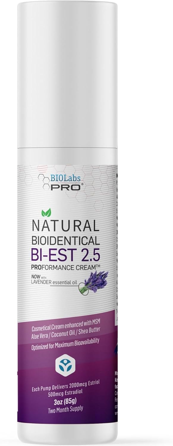 BioLabs PRO Natural Bioidentical Estro Cream for Women 3oz