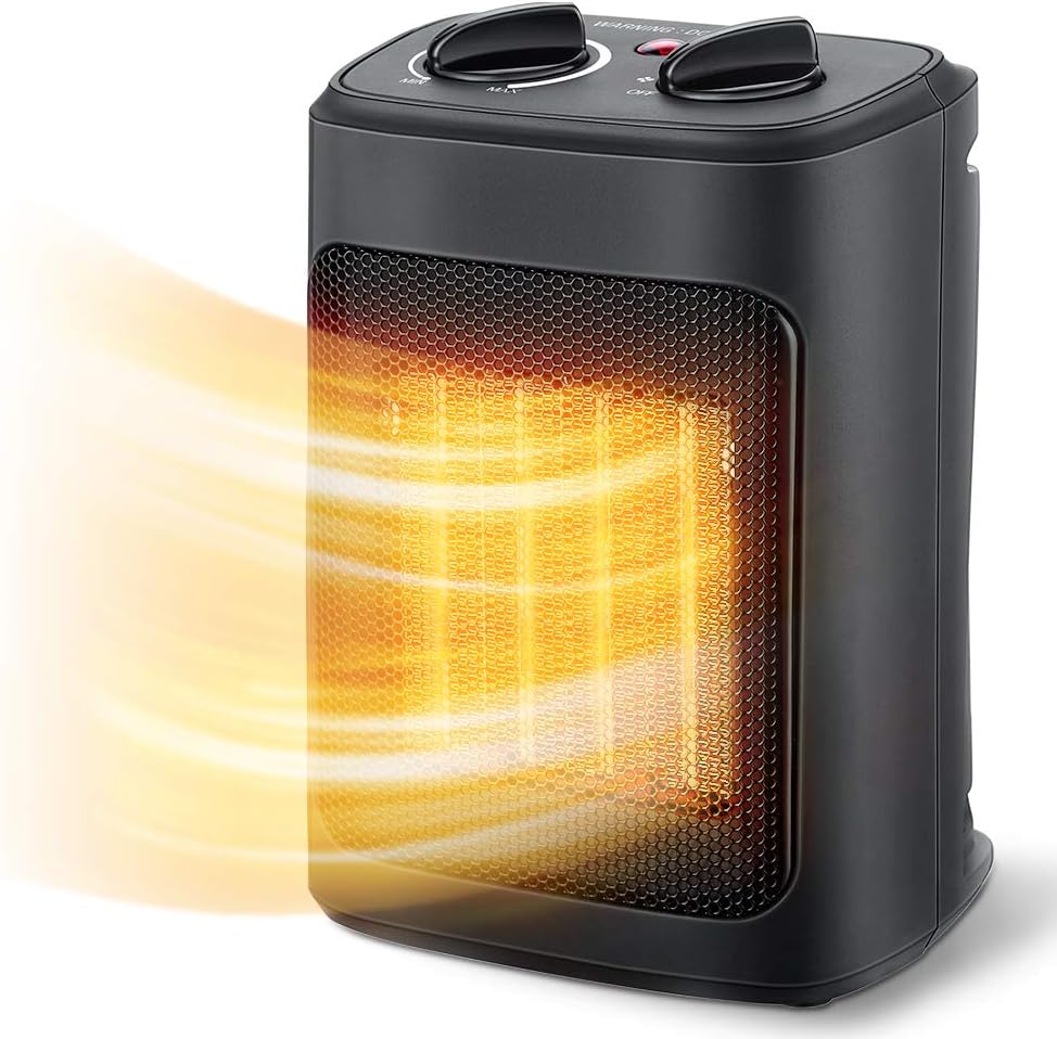 Aikoper 1500W Portable Heater: Fast Heating & Thermostat Control
