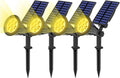 Solar Spotlights 7 LED Outdoor Solar Lights - Adjustable 4 Pack