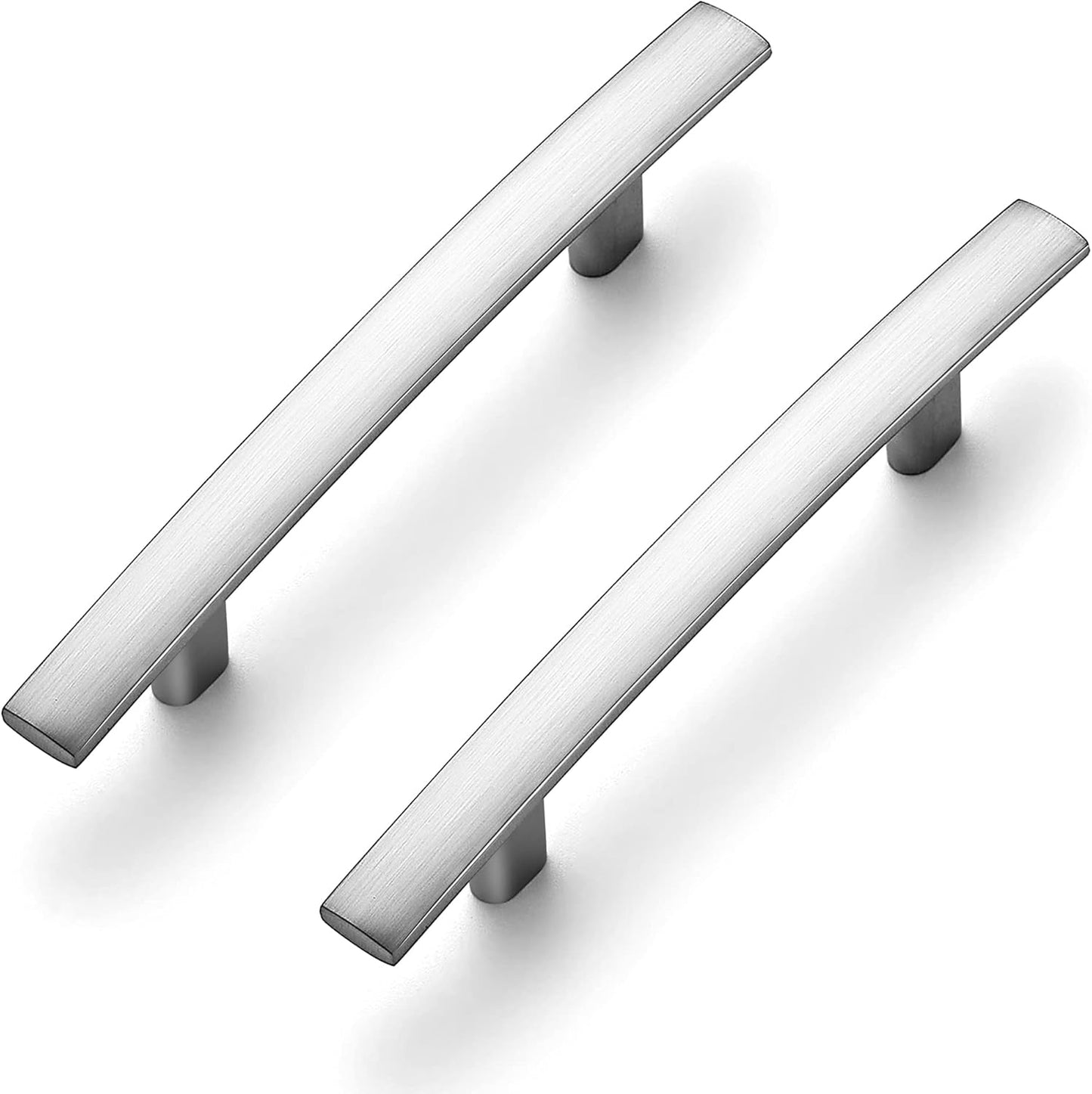 Ravinte 5-3/16 Inch Curved Cabinet Pulls in Brushed Nickel