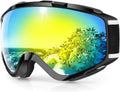 Ski Goggles OTG Over Glasses Snowboard Goggles - 100% UV Protection