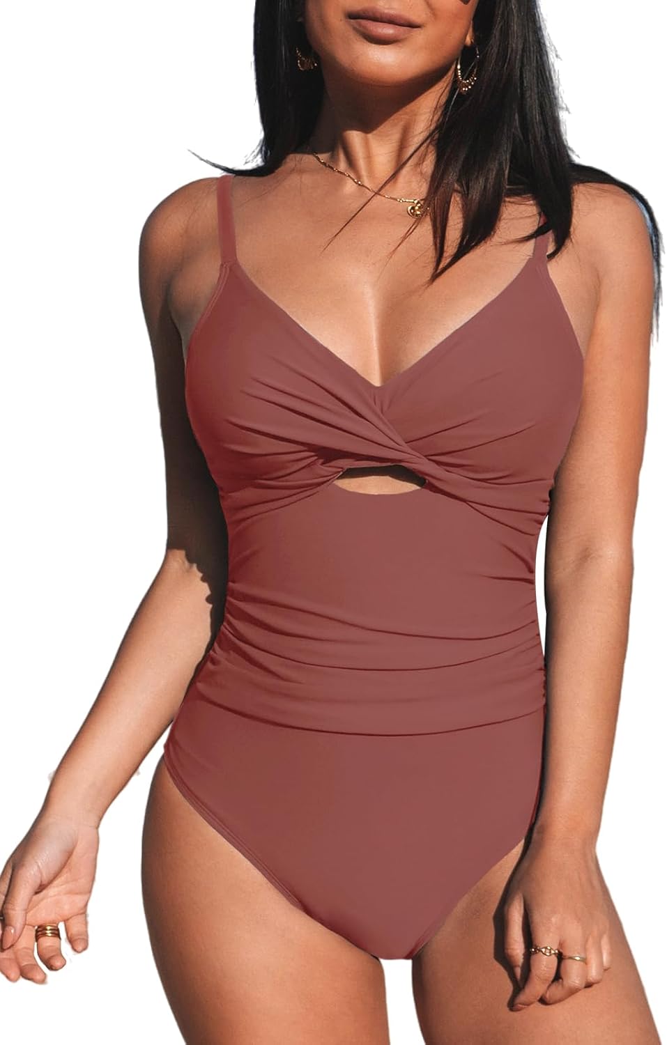 CUPSHE One Piece Swimsuit for Women with Adjustable Straps