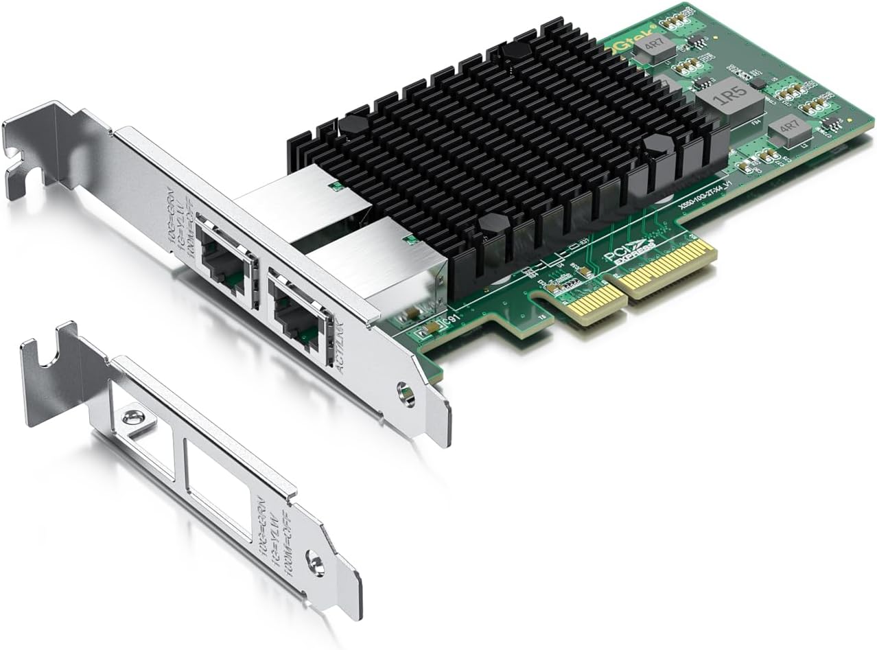 H!Fiber 10Gb RJ45 PCI-E Network Card for High-Speed Networking