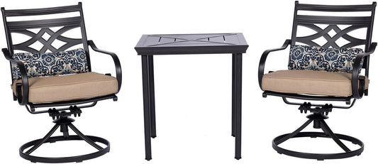 Hanover Montclair 3-Piece Patio Conversation Set for Relaxation