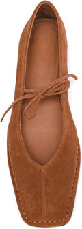 Lace up Ballet Flats Women Square Toe Mary Jane Flats (Style SZWL)