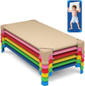 Stackable Daycare Cots for Kids 53 in x 24 in - Space Saving 6 Pack