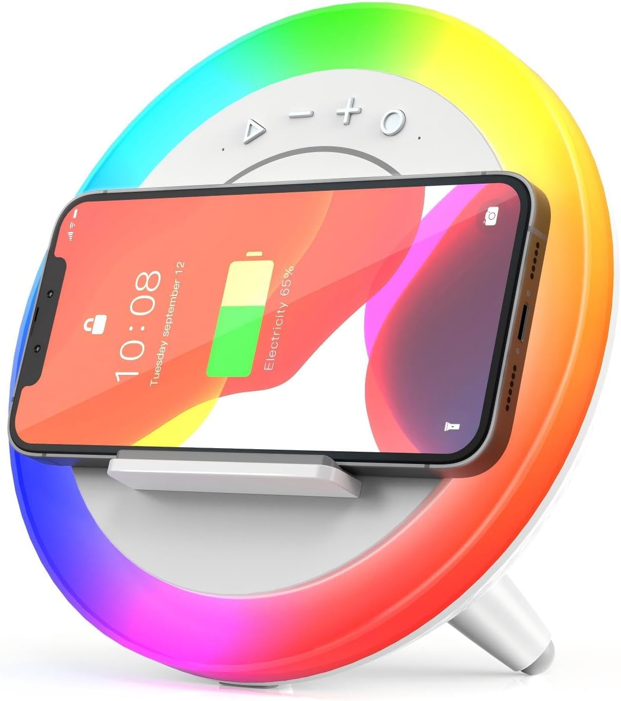 Bluetooth Speaker Night Lights with Wireless Charging for Kids