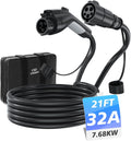 J1772 Extension Cable 32A 21FT - Reliable EV Charger Extension