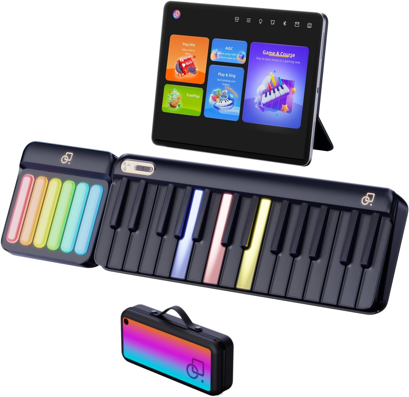 Smart Piano Keyboard with Light-up Keys for Fun Learning