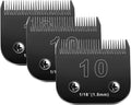 10 Blade Dog Grooming Blades Size 10 Compatible with Andis/Oster/Wahl