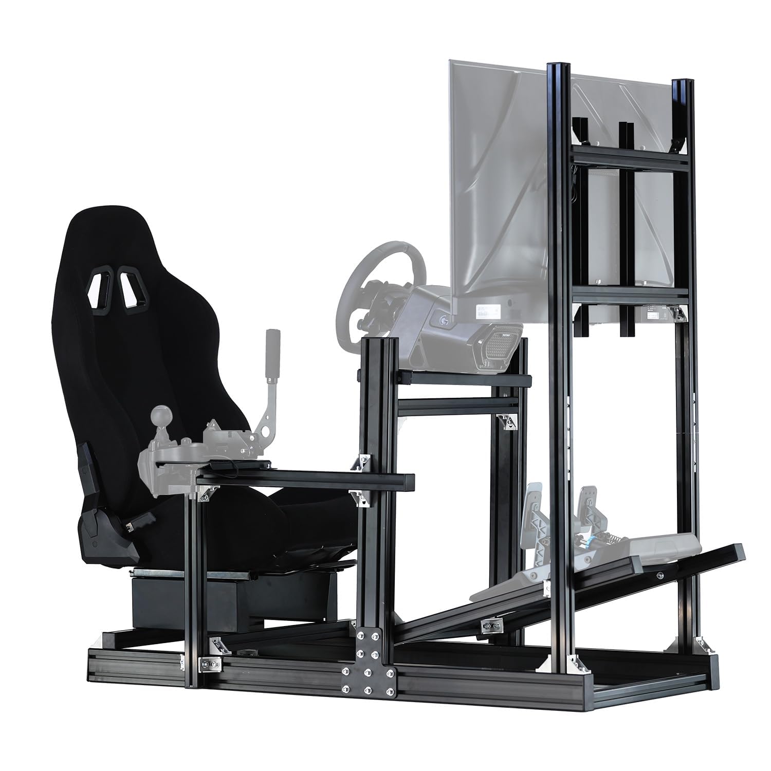 Racing Simulator Cockpit Stand with Monitor Mount for G29 G920