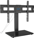 Universal TV Stand for 37 to 75 in TVs - Height Adjustable Tempered