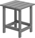 Adirondack Outdoor Side Table 14.7in Patio End Table - Weather Ready