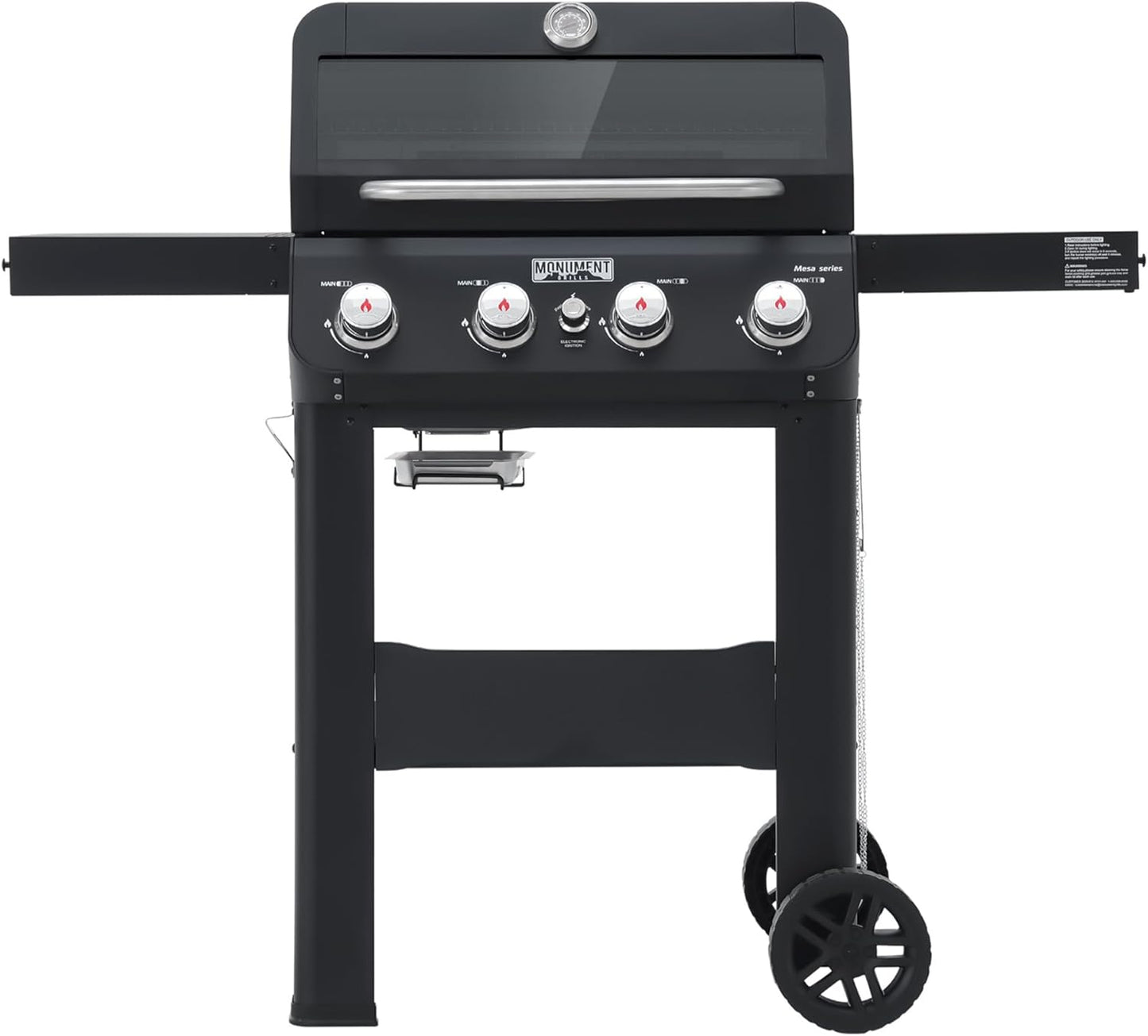 Monument Grills 4-Burner Liquid Propane Gas Grill for BBQ