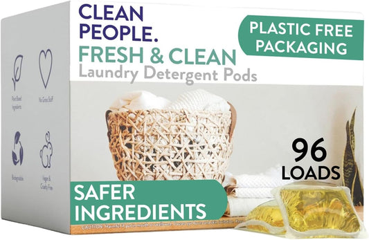 Hypoallergenic Laundry Detergent Pods for Sensitive Skin - 96 Pack