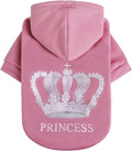 EXPAWLORER Princess Dog Hoodie for Girl - Warm Hooded Sweater