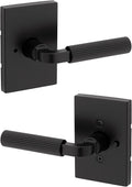 Kwikset Mirada Reeded Interior Privacy Door Handle for Bedrooms