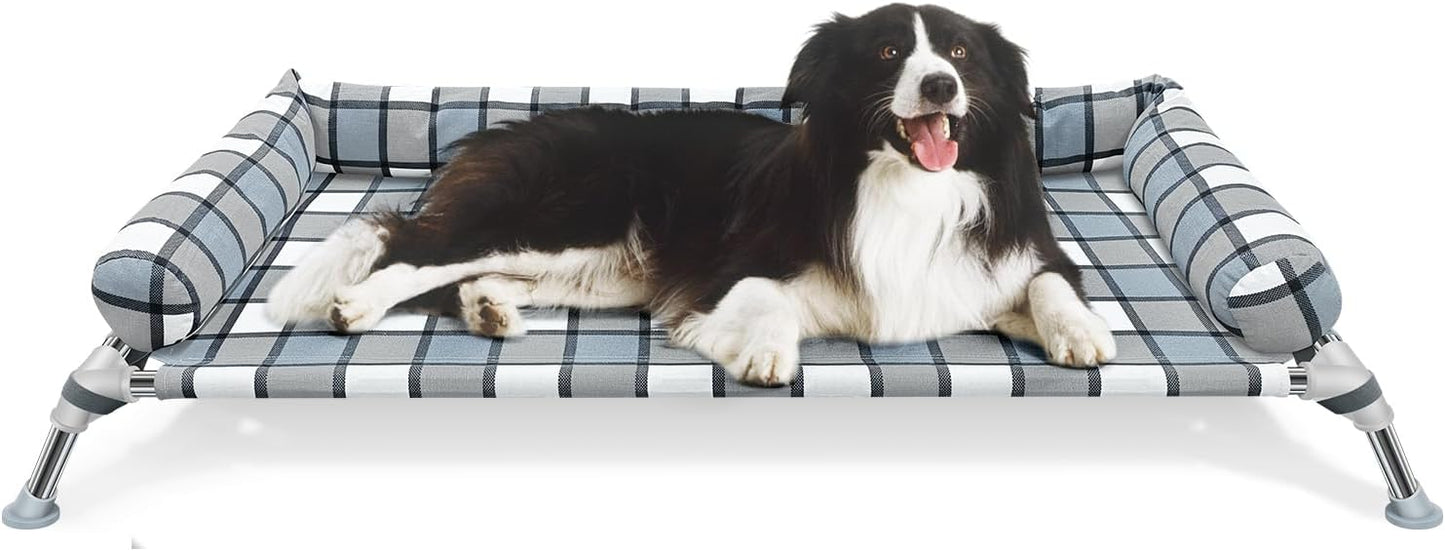 Elevated Raised Dog Bed Cot for Comfort and Durability
