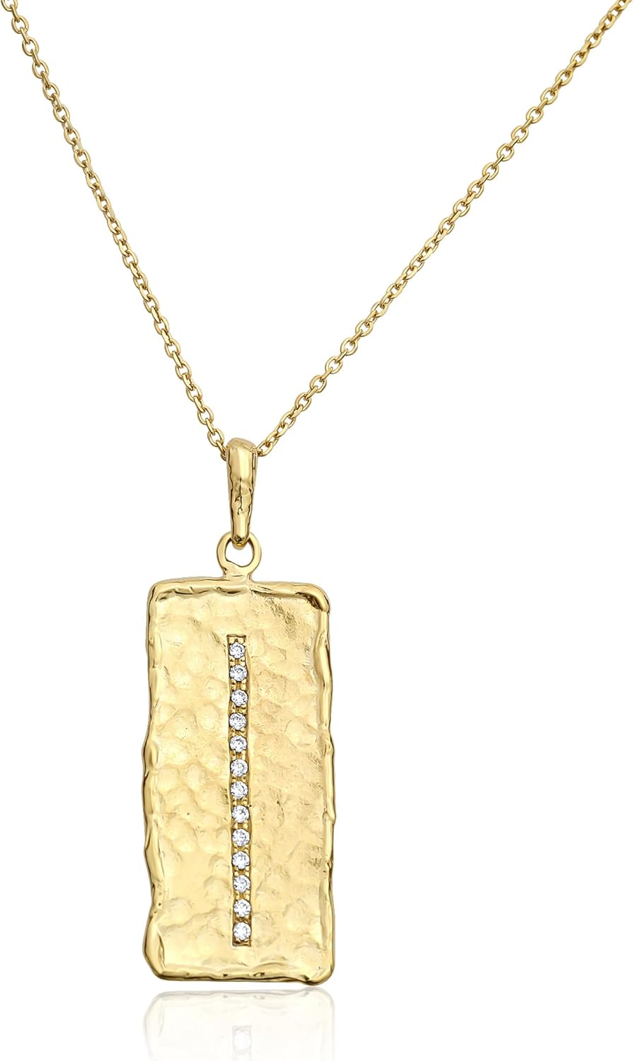 14K Gold Plated Sterling Silver Necklace for Women - Vintage Design