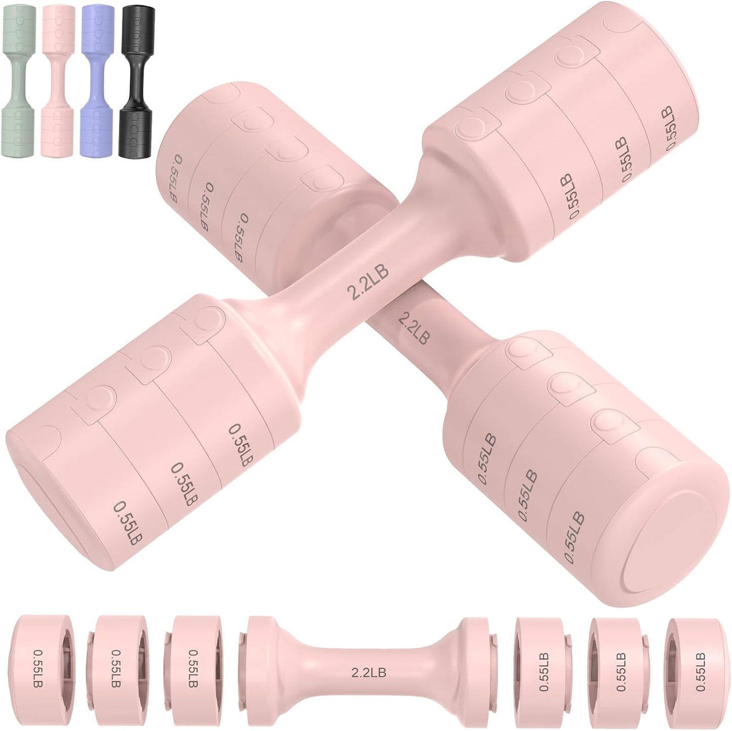 Adjustable Dumbbell Set of 2 for Home Gym Fitness Training