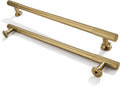 8 in Brushed Brass Cabinet Pulls 10-Pack - Solid Heavy Duty Handles
