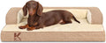 Washable Dog Bed Medium U-Shaped Bolster Pet Couch - Orthopedic