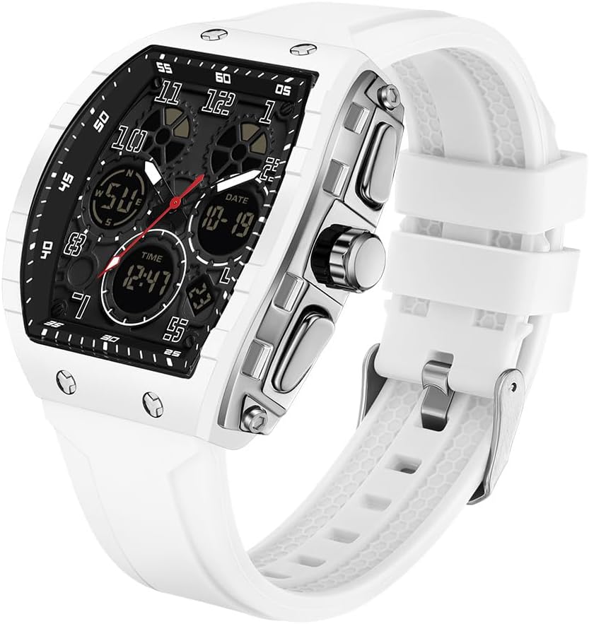 FANMIS Men's Hollow Rectangle Dial Watch
