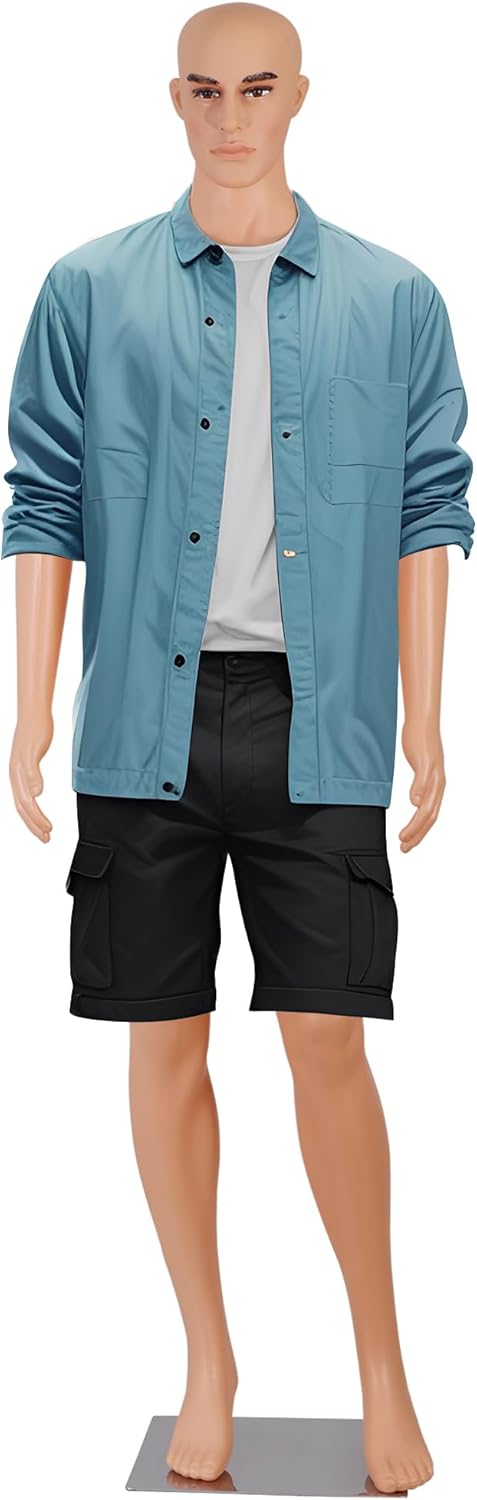 Adjustable Male Mannequin Full Body Dress Form for Display