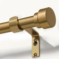 Warm Gold Curtain Rods 66 to 120 in Adjustable Heavy Duty - Solid