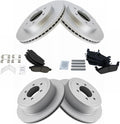 Front and Rear Ceramic Brake Pad & Rotor Kit for 2004-2008 F-150