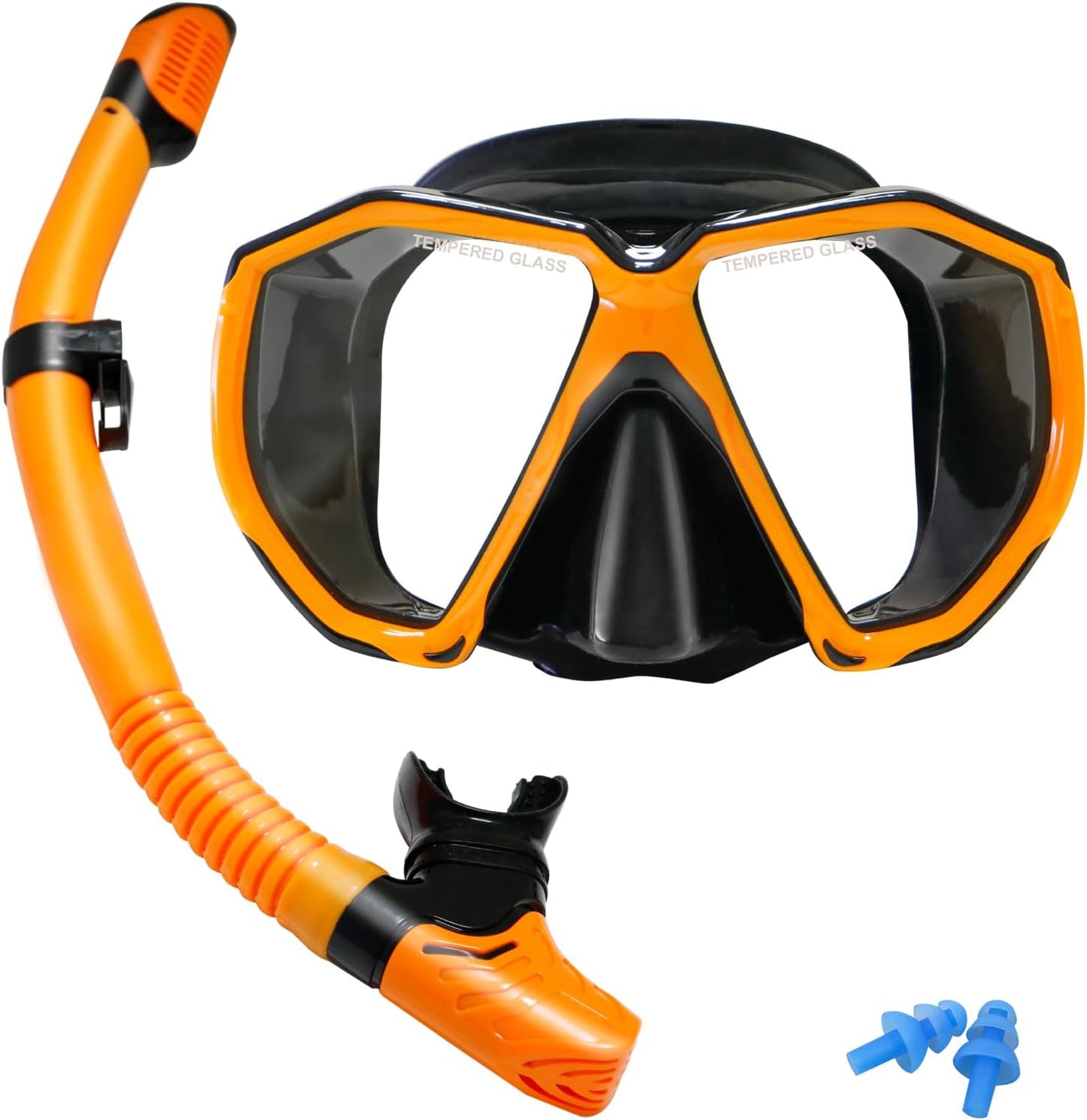 AosDero HD Snorkel Set - Clear Vision, Dry Top, Foldable