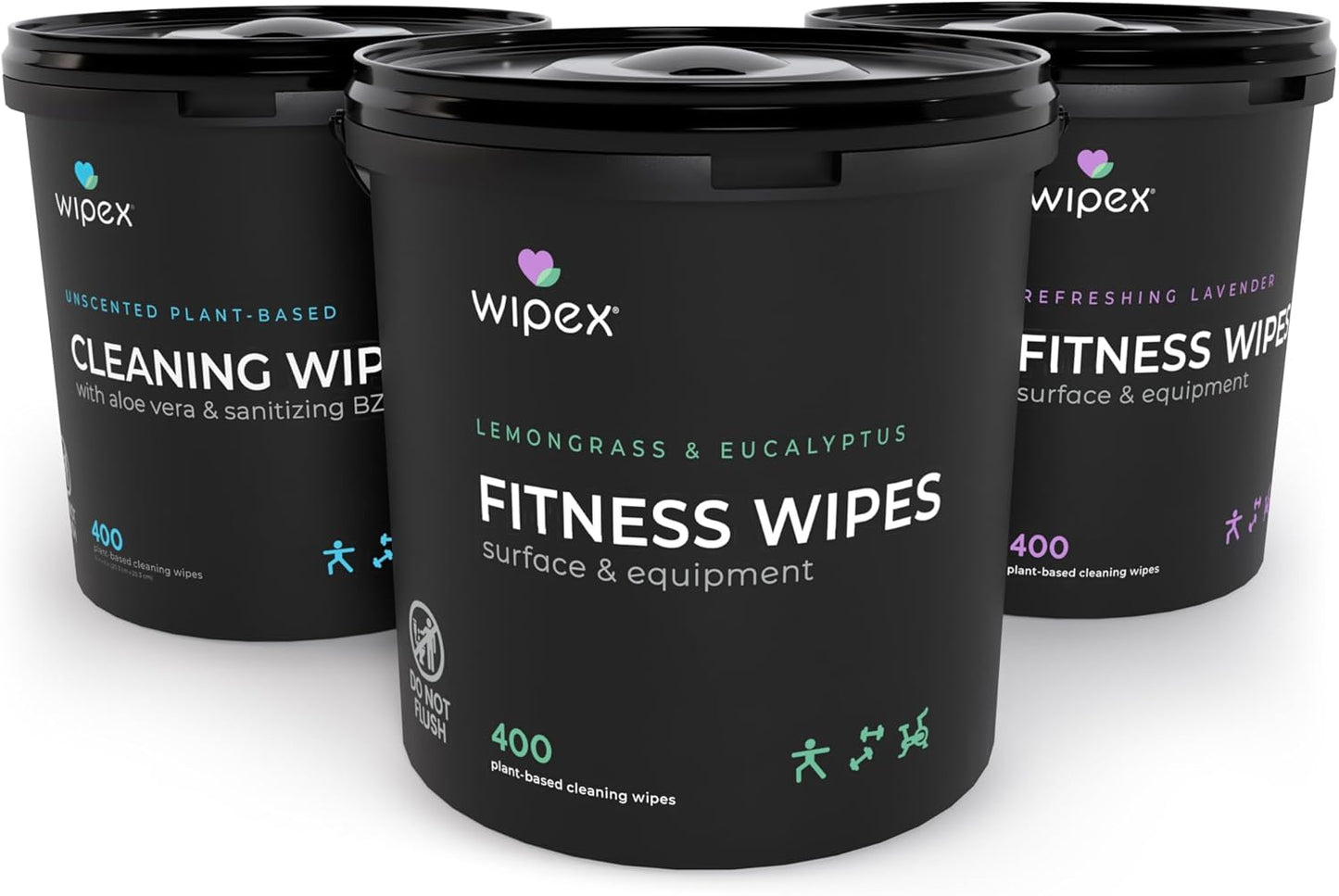 Wipex Fitness Wipes Bundle for Yoga Studios and Gyms