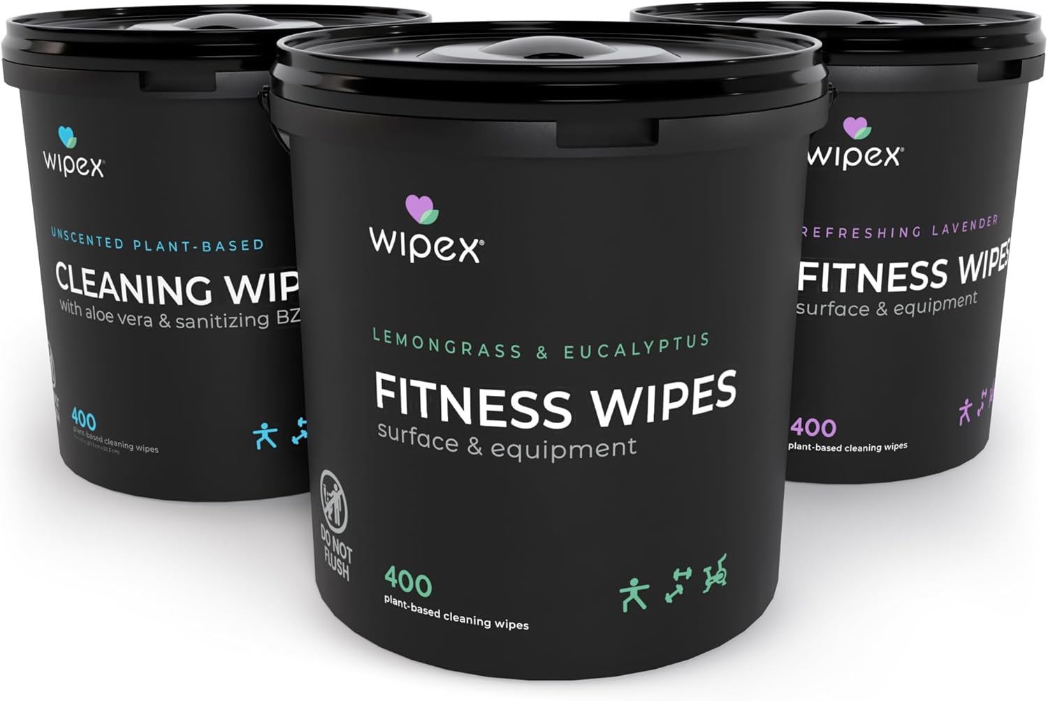 Wipex Fitness Wipes Bundle for Yoga Studios and Gyms