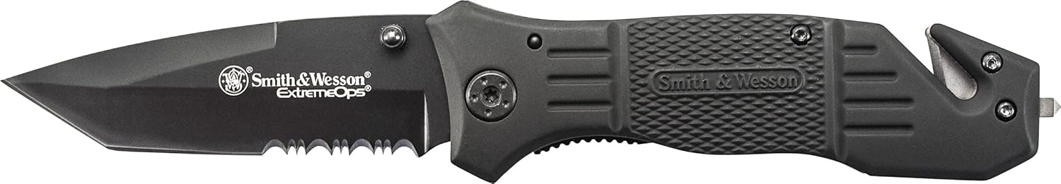 Smith & Wesson Tactical Folding Knife - Durable Serrated Blade