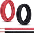 4 Gauge Battery Cable 10FT Red + 10FT Black - Heavy Duty Pure Copper