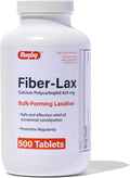 Rugby Fiber-Lax Tablets 625 Mg for Occasional Constipation Relief